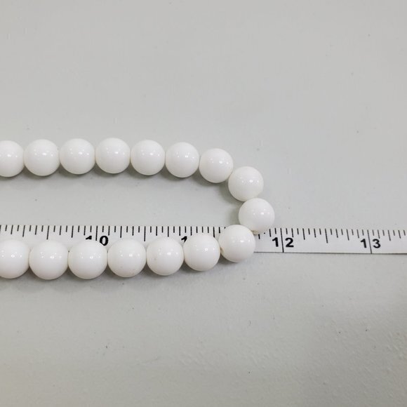 Oops A Daisy Beaded Necklace White Ball Long Stran - Picture 6 of 6